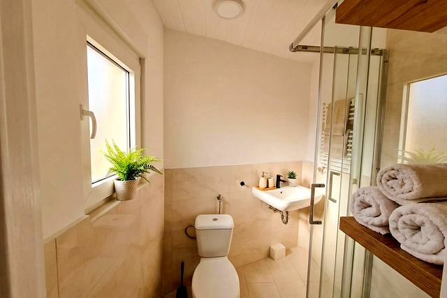Duschbad in einer Living-21-Wohnung in Alsdorf