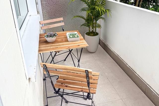 Balkon in einer Living-21-Wohnung in Dortmund